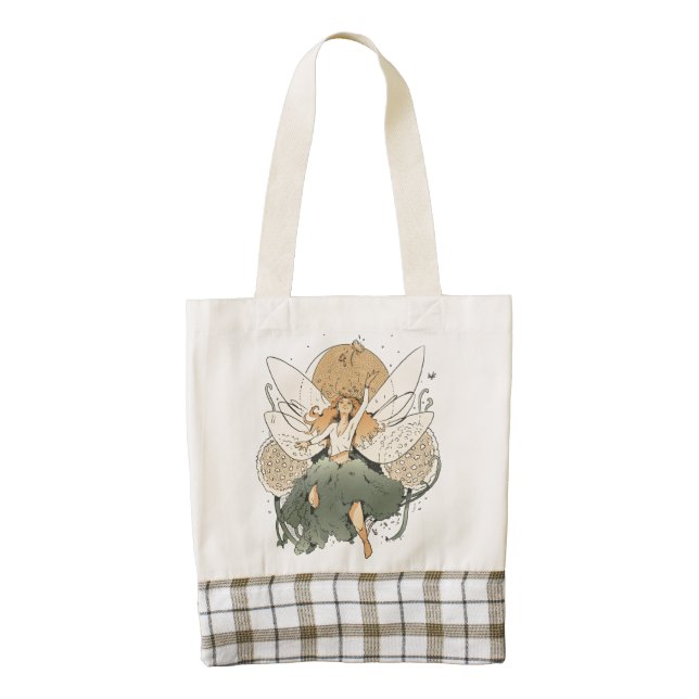 Enchanting Fairy – Whimsical Fantasy Art Zazzle HEART Tote Bag (Front)