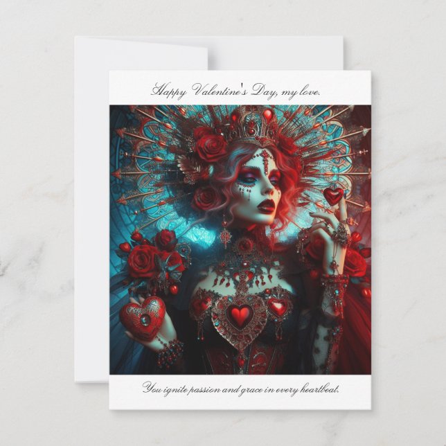 Enchanting Fantasy Art of Radiant Love Note Card (Front)