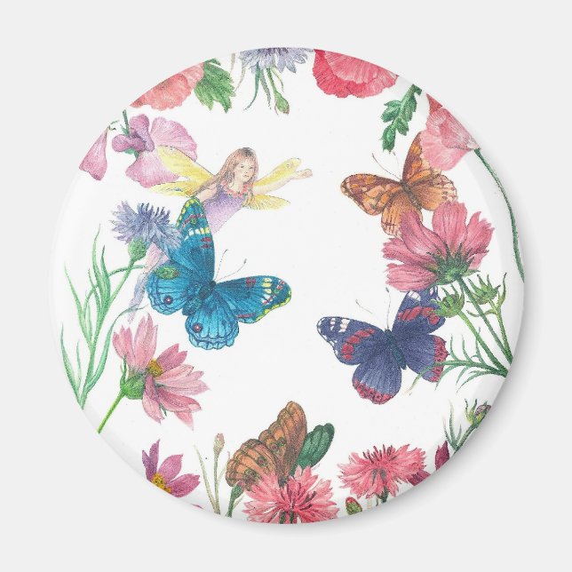 Enchanting Flower Fairy Magnet (Front)