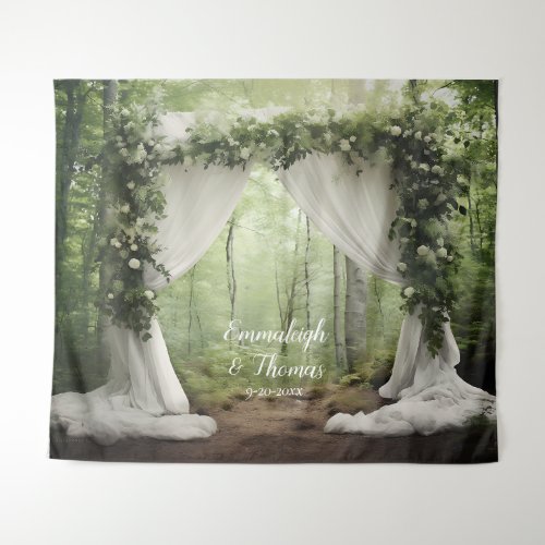 Enchanting Forest Elegance Tapestry