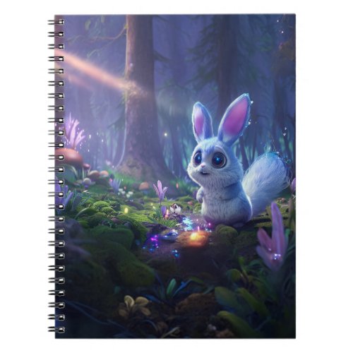 Enchanting Forest Friend Adorable Fluffy Creature Notebook