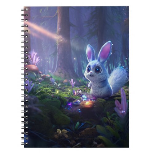 Enchanting Forest Friend Adorable Fluffy Creature Notebook