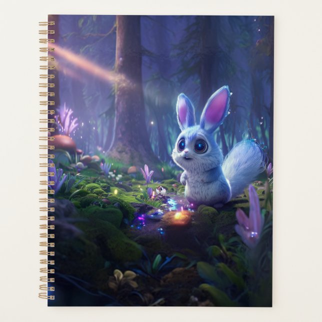 Enchanting Forest Friend: Adorable Fluffy Creature Planner (Front)