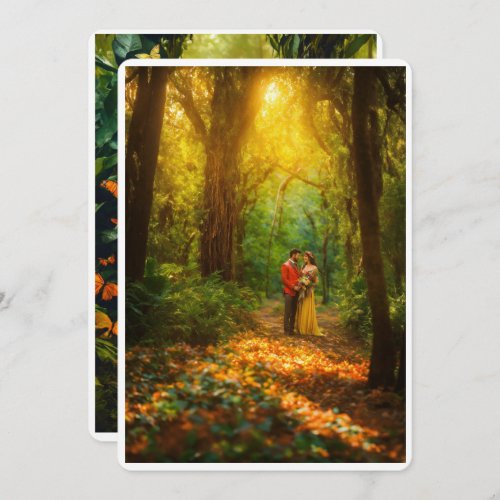 Enchanting Forest Wedding Card