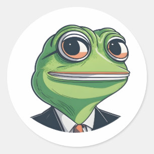 Enchanting Frog Art: Dive into Whimsy Classic Round Sticker