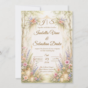 Enchanting Garden Wedding Invitation