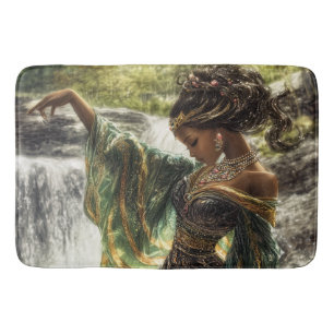 Enchanting Goddess by a Magical Bath Mat