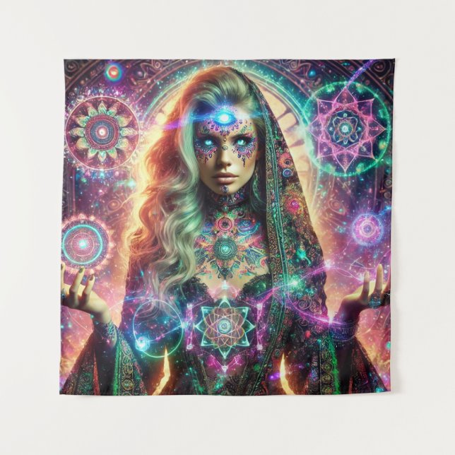 Enchanting Goddess  Tapestry (Front)