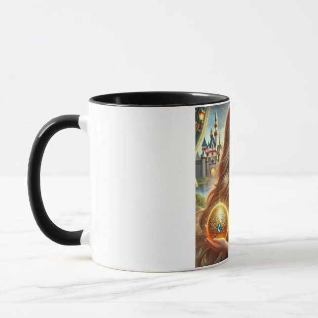 Enchanting Golden-Haired Princess Mug  (Left)