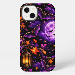 Enchanting Gothic Halloween Moonlit Night Pattern iPhone 13 Case