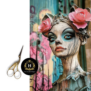 Enchanting Gothic Paris Gargoyle Decoupage  Tissue Paper