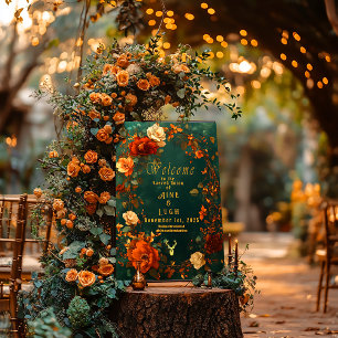 Enchanting Green, Gold & Orange Druid Hill Autumn  Foam Board