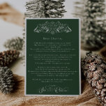 Enchanting Green Santa Claus Christmas Day Letter Cards<br><div class="desc">We are always adding new designs weekly!</div>