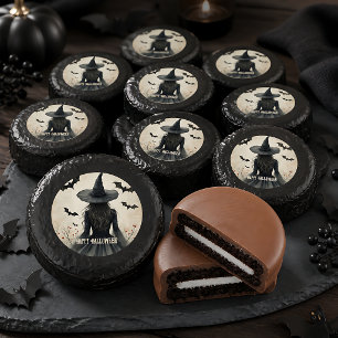 Enchanting Halloween Witch Dipped Oreo Cookie Favors
