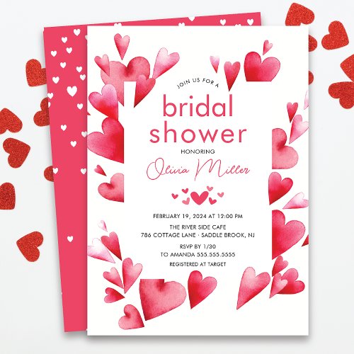 Enchanting Hearts Bridal Shower Invitation