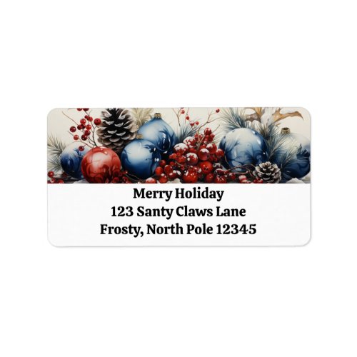 Enchanting Holiday Garlands Return Address Labels