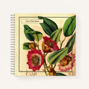 Enchanting Hong-Kong Rose Spiral Notebook
