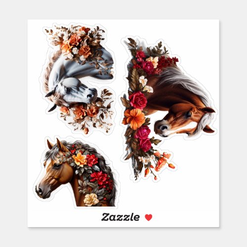 Enchanting Horses Vinyl Stickers Customize