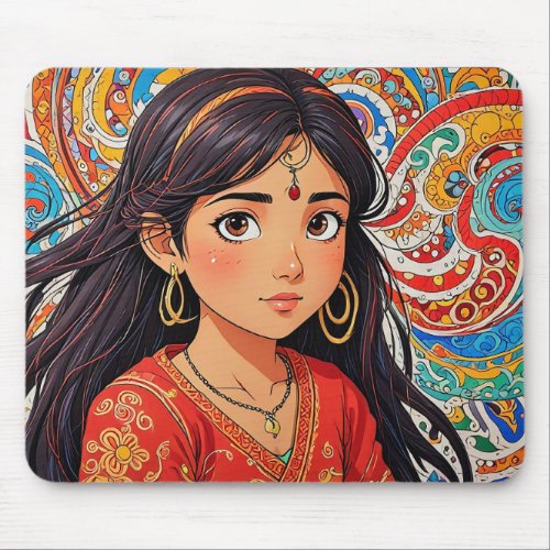 Enchanting India Ghibli Studio_inspired Mouse Pad