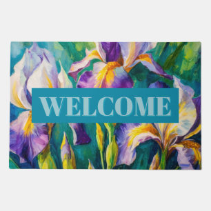 Enchanting Iris Doormat