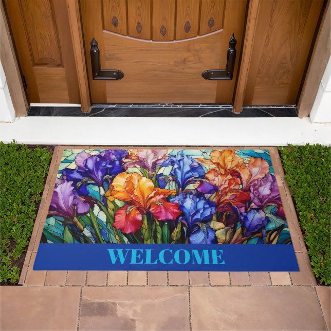 Enchanting Iris Doormat (Outdoor)