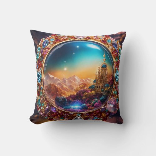Enchanting Jewelry Bubble Pillow Cover