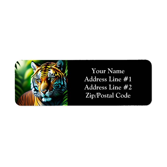 Enchanting Jungle Tiger - Fierce And Free Label (Front)