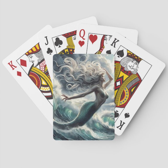 Enchanting Mermaid Poker Cards (Back)
