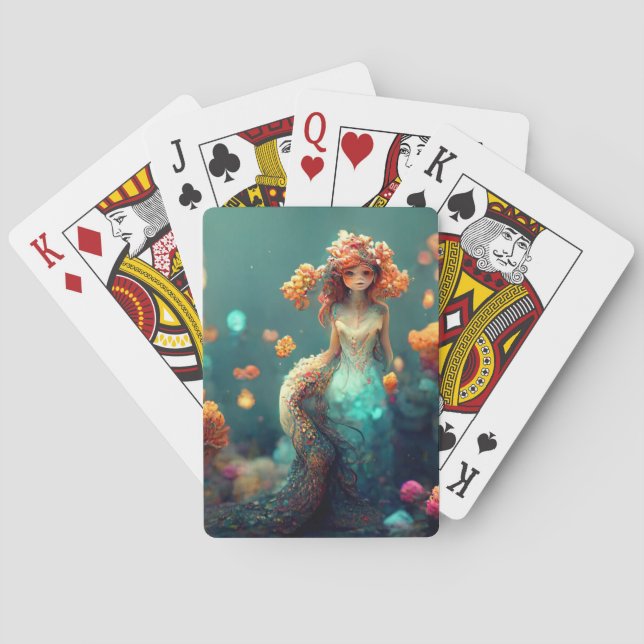 Enchanting Mermaid Poker Cards (Back)
