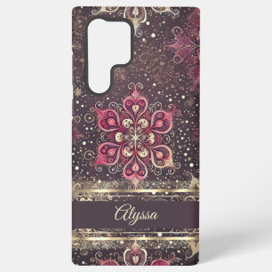 Enchanting Ornate Snowflakes Samsung Galaxy S22 Ultra Case