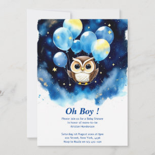 Enchanting Owl Baby Shower Invitation