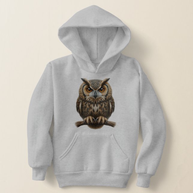 Enchanting Owl Nature Lover's Delight Hoodie (Laydown)