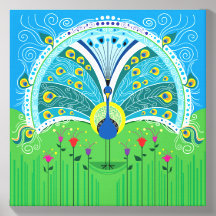 Enchanting Peacock Symmetry