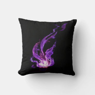 "Enchanting Purple Magic Flame Animated Pillow – C