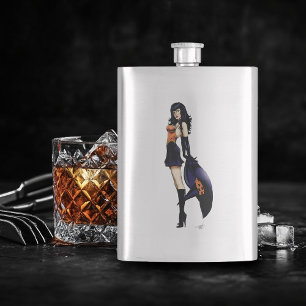 Enchanting Purple Retro Fantasy Witch Flask