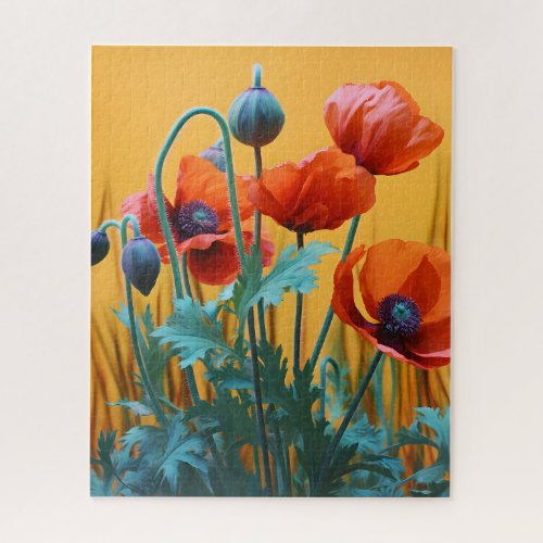 Enchanting Red poppies Jigsaw Puzzle
