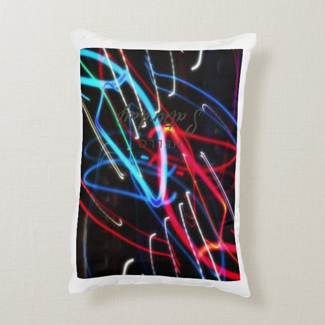 "Enchanting Sunset Bloom Pillow Cover" (Back(Vertical))