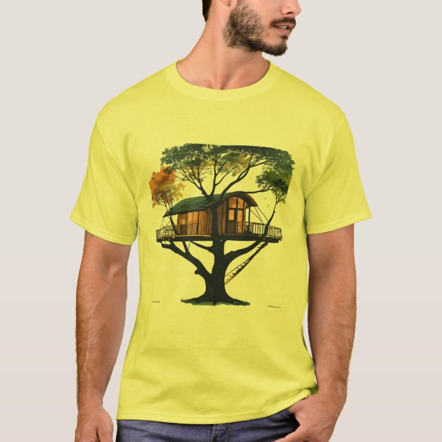 Enchanting Treehouse Retreat T-Shirt (Front)