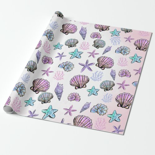 Enchanting Under the Sea Mermaid Wrapping Paper