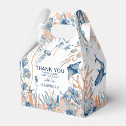 Enchanting Under-the-Sea Thank You Favor Favor Boxes