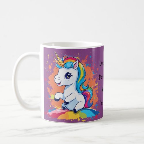 Enchanting Unicorn Magic Motivational Art for Kid Coffee Mug