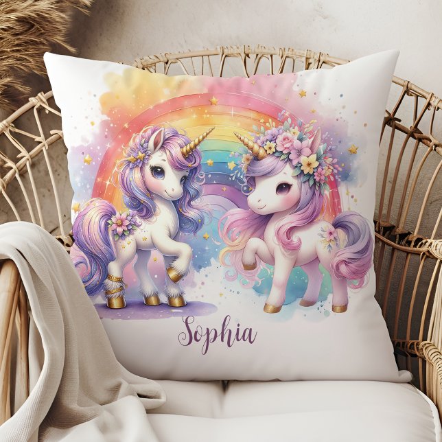 Enchanting Unicorn Throw Pillow (Creator Uploaded)