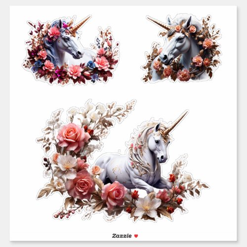 Enchanting Unicorns Vinyl Stickers Customize 
