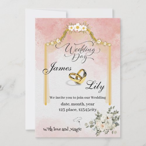 enchanting wedding Invitation to a Magical Union