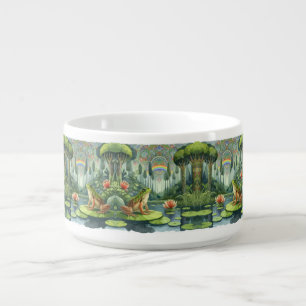Enchanting William Morris Frog in a Forest  Bowl