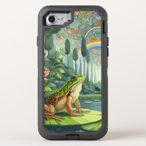 Enchanting William Morris Frog in a Forest  OtterBox Defender iPhone SE87 Case