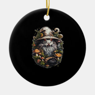 Enchanting Witch Whimsigoth & Mystical Art For Lap Ceramic Ornament