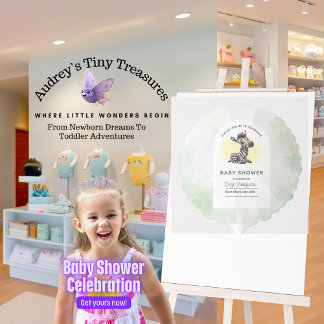 Enchanting Zebra Baby Shower Balloon