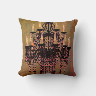Enchantment Chandelier - (OUTDOOR Option) 16X16 Throw Pillow