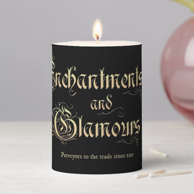 Enchantments and Glamours Pillar Candle (In Situ)
